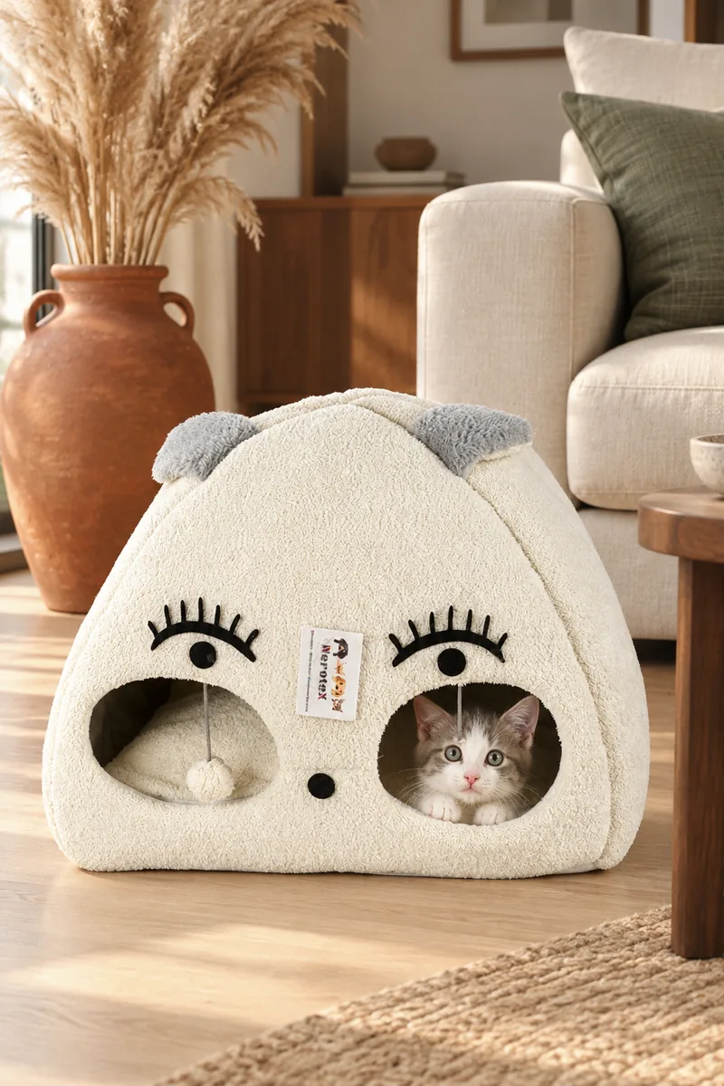 Kedi Kafalı Ev, ev ortamında